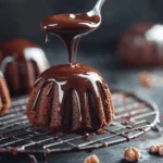 Mini Chocolate Bundt Cakes with Ganache Glaze