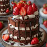 Chocolate Strawberry Shortcake Towers 3 Chocolate Strawberry Shortcake Towers