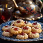 Moroccan Jam-Filled Coconut Cookies 3 Moroccan Jam-Filled Coconut Cookies