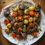 Garlic Herb Steak & Potato Skewers