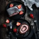 Chocolate Strawberry Swiss Roll 3 Chocolate Strawberry Swiss Roll