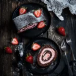 Chocolate Strawberry Swiss Roll