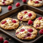 Raspberry Cheesecake Cookies with Crumble Topping