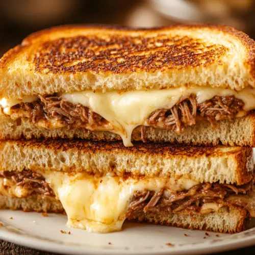 Pulled Beef Grilled Cheese Sandwich