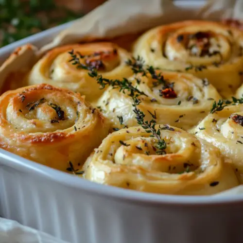 Savory Cheddar Herb Pinwheel Rolls