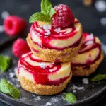 Mini Lemon Raspberry Cheesecake Bites