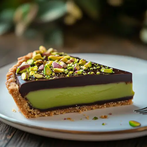 Chocolate Pistachio Tart