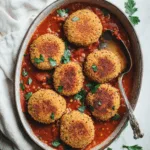 Baked Mediterranean Lentil Meatballs in Tomato Sauce
