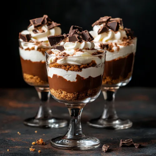 Layered Chocolate Cheesecake Cups
