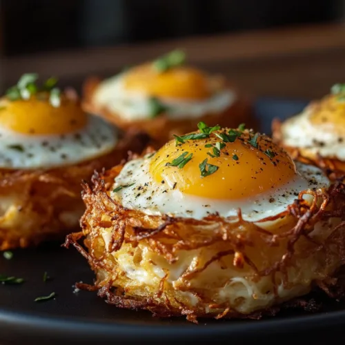 Crispy Hash Brown Egg Nests