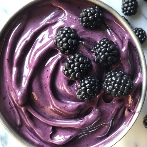 Blackberry Coconut Ice Cream