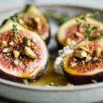 Fresh Figs with Goat Cheese, Honey, and Pistachios 3 Fresh Figs with Goat Cheese, Honey, and Pistachios