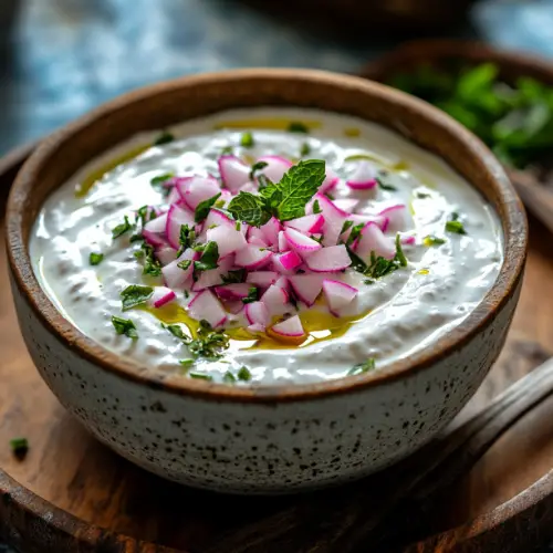 Creamy Radish Yogurt Dip