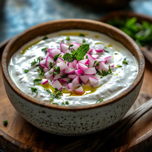 Creamy Radish Yogurt Dip