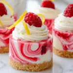 Mini Raspberry Swirl Lemon Cheesecakes 3 Mini Raspberry Swirl Lemon Cheesecakes