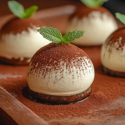 Tiramisu Mousse Domes