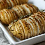Garlic Herb Hasselback Potatoes