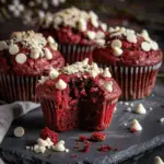 Red Velvet White Chocolate Muffins 3 Red Velvet White Chocolate Muffins