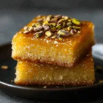 Honey Pistachio Semolina Cake
