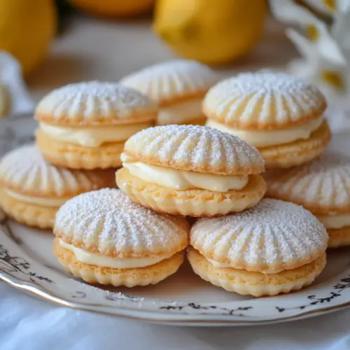 Lemon Cream Sandwich Cookies