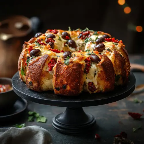 Savory Mediterranean Pull-Apart Bundt Bread