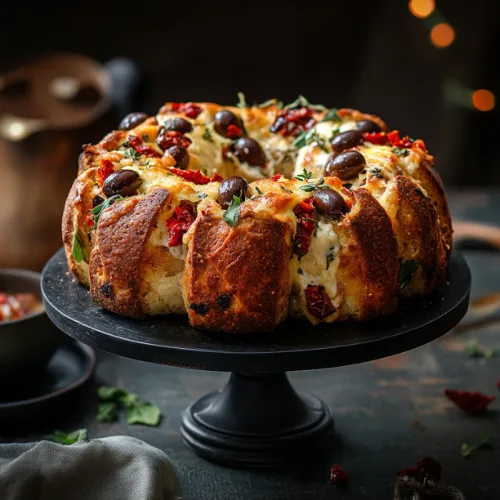 Savory Mediterranean Pull-Apart Bundt Bread