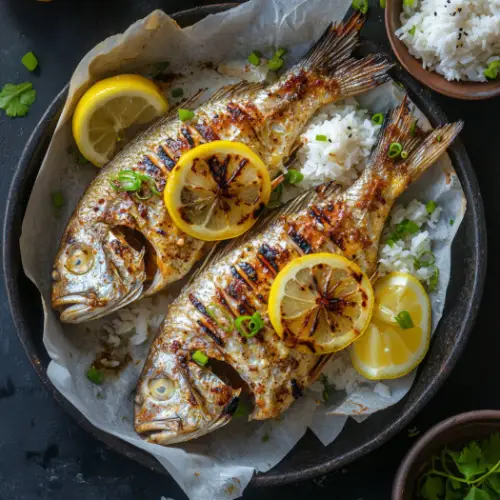 Asian-Style Grilled Whole Snapper