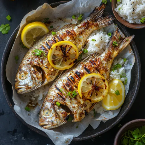 Asian-Style Grilled Whole Snapper