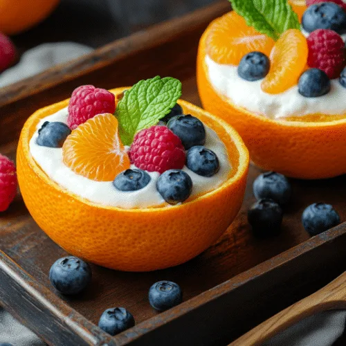 Citrus Yogurt Cups with Fresh Berries