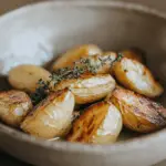Crispy Roasted Fingerling Potatoes with Thyme