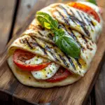 Wood-Fired Caprese Flatbread Sandwich