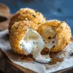 Crispy Fried Burrata with Creamy Cheese Center 2 Crispy Fried Burrata with Creamy Cheese Center