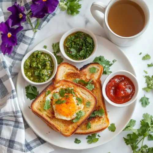 Masala Egg Toast