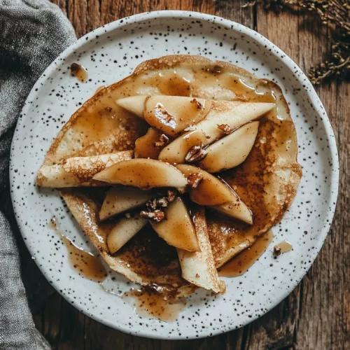 Caramel Apple Crepes