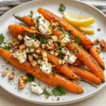 Roasted Carrots with Goat Cheese and Hazelnuts