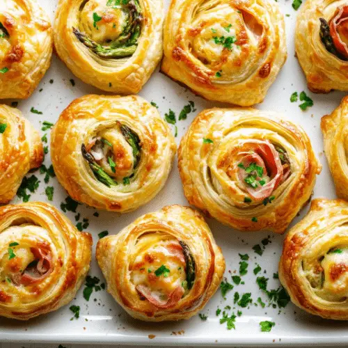 Asparagus and Prosciutto Puff Pastry Bundles