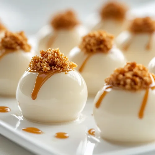 White Chocolate Caramel Crunch Bombs