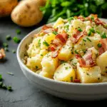 Creamy Potato Salad with Bacon and Herb Cheese 3 Creamy Potato Salad with Bacon and Herb Cheese