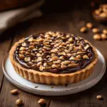Peanut Butter Chocolate Tart with Roasted Peanuts
