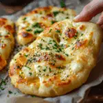 Cheesy Garlic Mini Naan Breads 3 Cheesy Garlic Mini Naan Breads