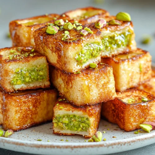 Pistachio French Toast Sticks