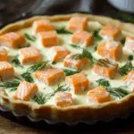 Quiche Raffinée au Saumon Fumé et Fromage Boursin