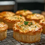 Golden Mini Chicken Pot Pies 3 Golden Mini Chicken Pot Pies