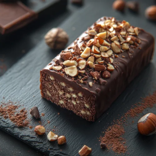 Cake au Chocolat avec Glaçage Noisette-Crunch