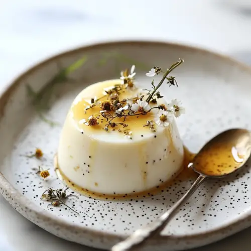 Chamomile Honey Panna Cotta