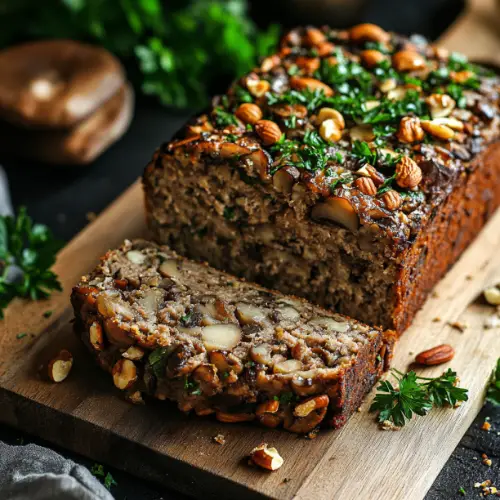 Savory Mushroom & Nut Loaf