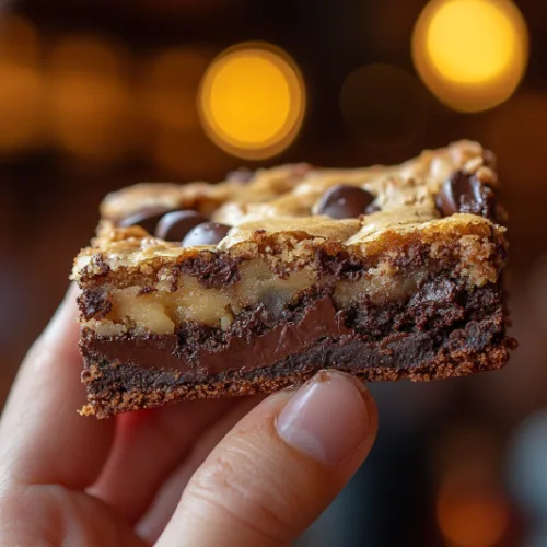 Brookie (Brownie + Cookie Bar)