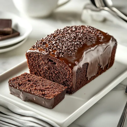Double Chocolate Fudge Loaf Cake