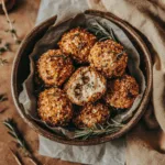 Crispy Baked Herb & Nut Lentil Balls