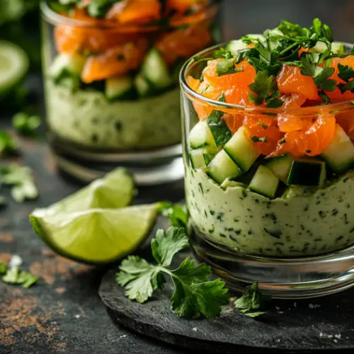 Avocado & Smoked Salmon Verrines
